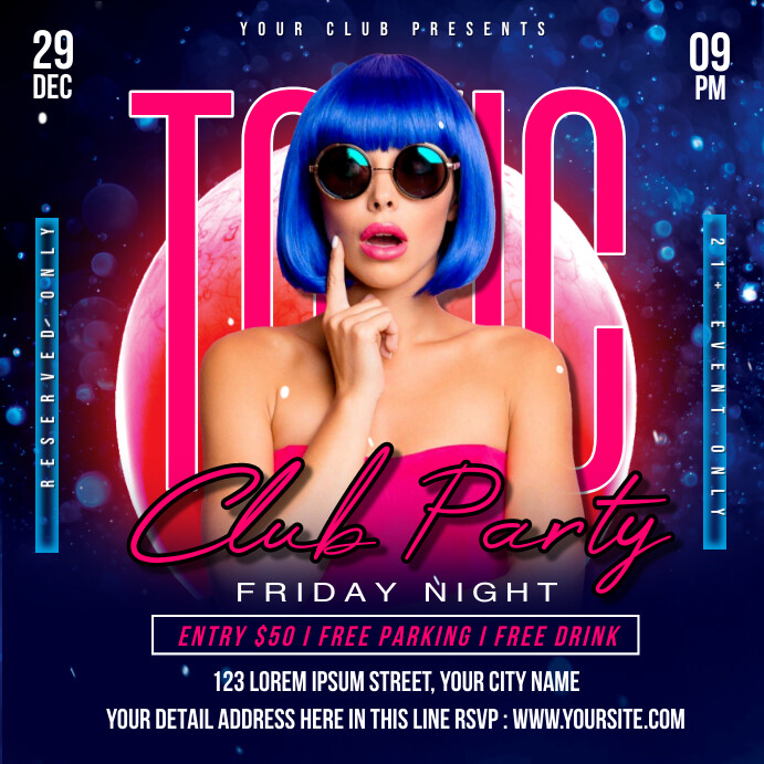 Copy of Toxic Club Party | PosterMyWall