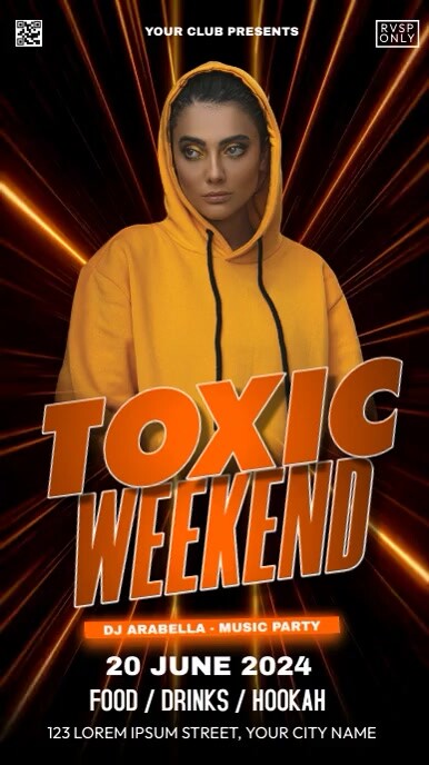 Copy of Toxic Weekend Party | PosterMyWall