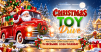 Holiday Toy Drive Imagen Compartida en Facebook Template