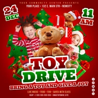 Toy Drive Banner Publicación de Instagram template