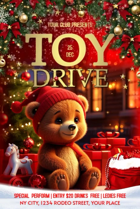Toy Drive Banner Template | PosterMyWall