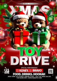 TOY DRIVE CHRISTMAS A5 template