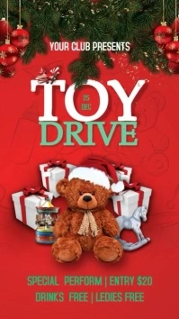 Toy Drive Digital Display (9:16) template