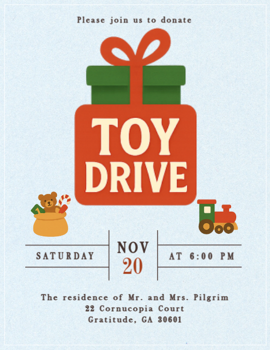 Toy Drive Template | PosterMyWall