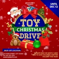 TOY DRIVE Instagram-opslag template