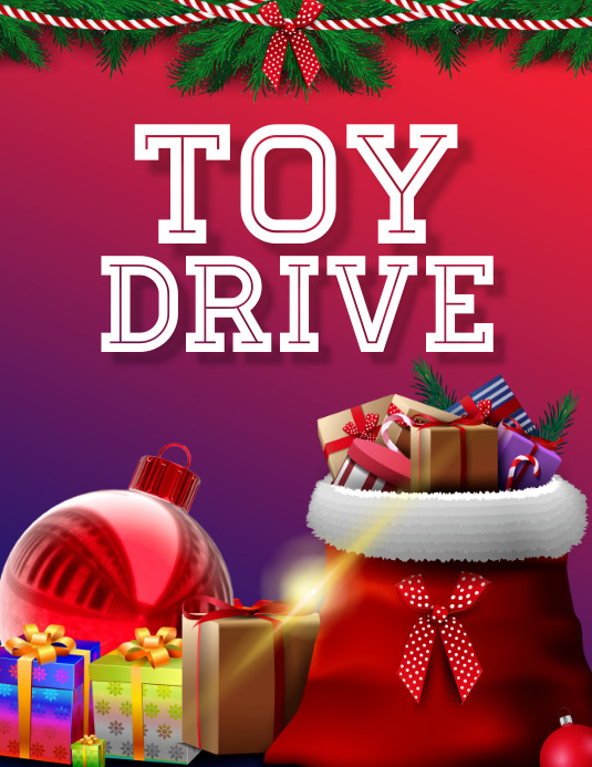 toy drive Pamflet (VSA Brief) template