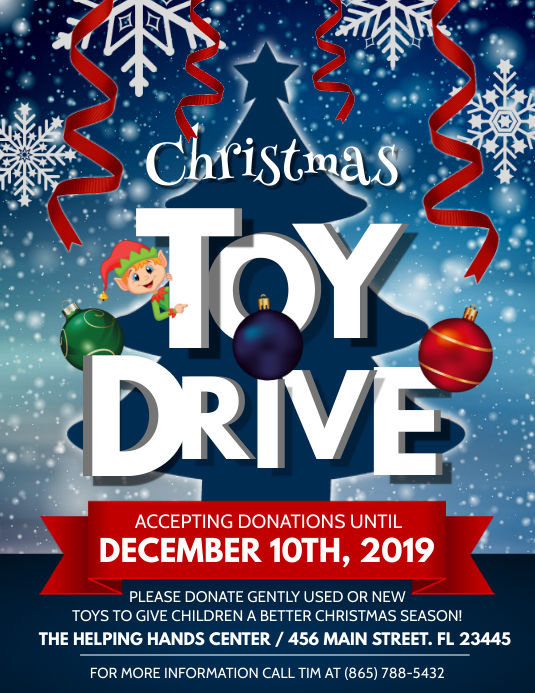 Toy Drive Template PosterMyWall Toy Drive Template PosterMyWall