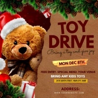 toy drive Wpis na Instagrama template