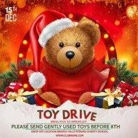 toy drive Publicación de Instagram template