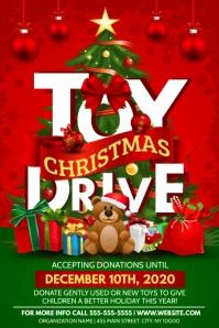 TOY DRIVE Affiche template