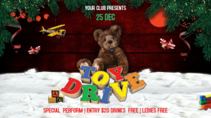 Toy Drive Digitalt display (16:9) template