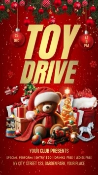 Toy Drive Display template
