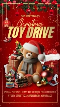 Toy Drive Display template