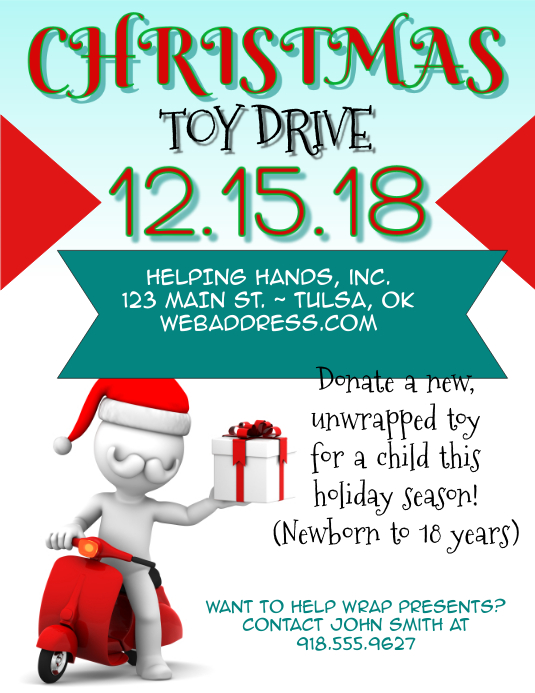 Toy Drive Flyer Template PosterMyWall