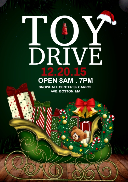 Toy Drive Flyer Template PosterMyWall