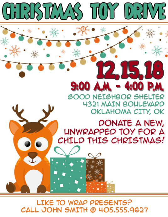 Toy Drive Flyer Template PosterMyWall