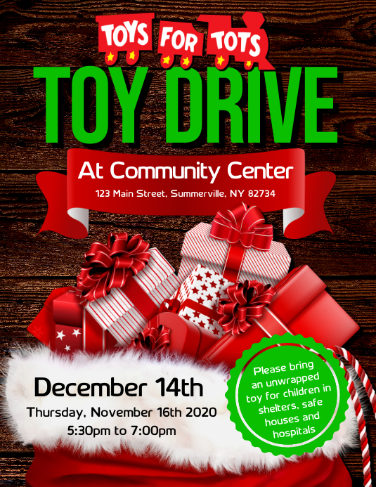 Toy Drive Flyer Template PosterMyWall
