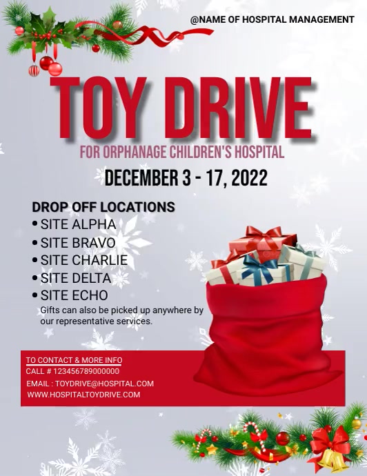 Toy Drive Flyer Template PosterMyWall