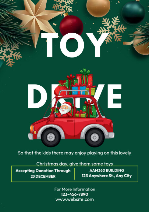 Toy Drive Flyer Template PosterMyWall