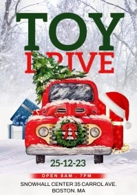 Toy drive poster A4 template