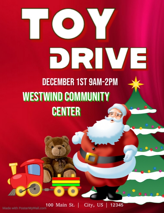 Toy Drive Template PosterMyWall