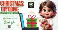 TOY DRIVE VIDEO BANNER Facebook Shared Image template