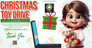 TOY DRIVE VIDEO BANNER Obraz udostępniany na Facebooku template