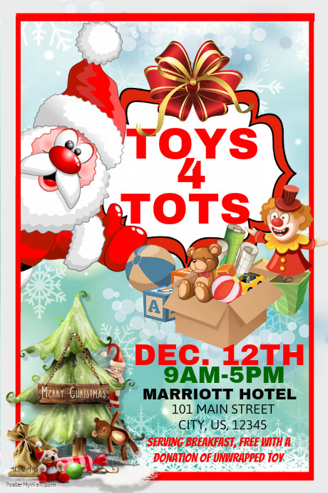 Toy For Tots Event Template PosterMyWall