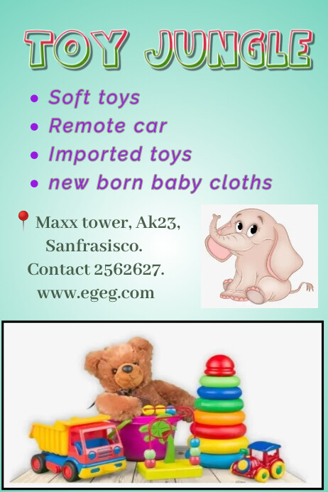 toy shop poster Template | PosterMyWall