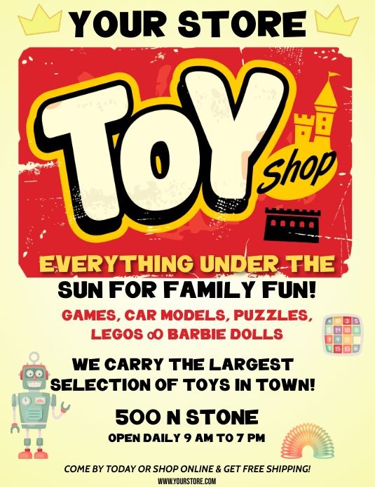 TOY STORE Templat PosterMyWall