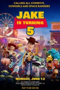 Toy Story Birthday Video Template Poster