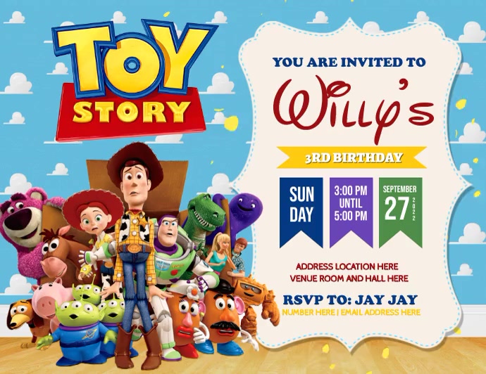 Toy Story Template PosterMyWall