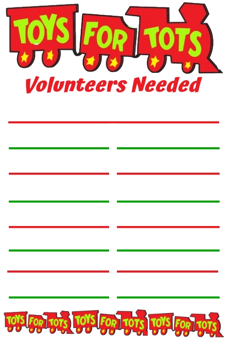 Toys for Tots Sign Up Sheet Template | PosterMyWall