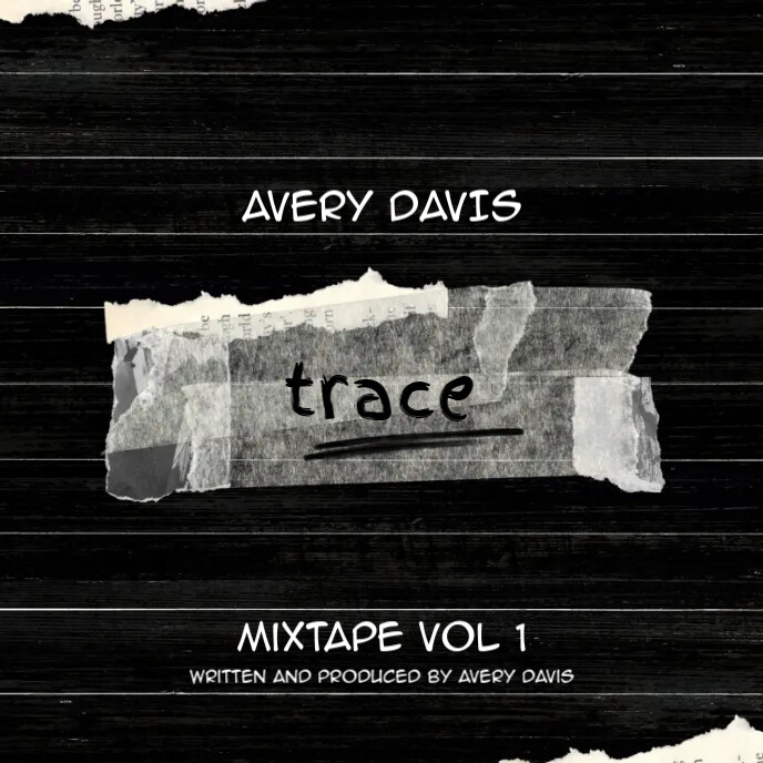 Trace Album Cover template