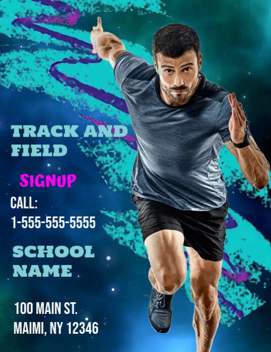 Track and Field Template PosterMyWall