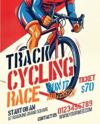 Track Cycling Event Instagram Portrait template