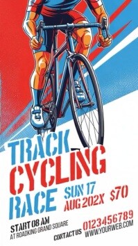 Track Cycling Race Ad Instagram Story Instagram-Story template