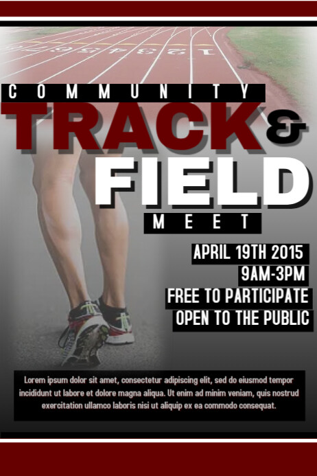 Track Template | PosterMyWall