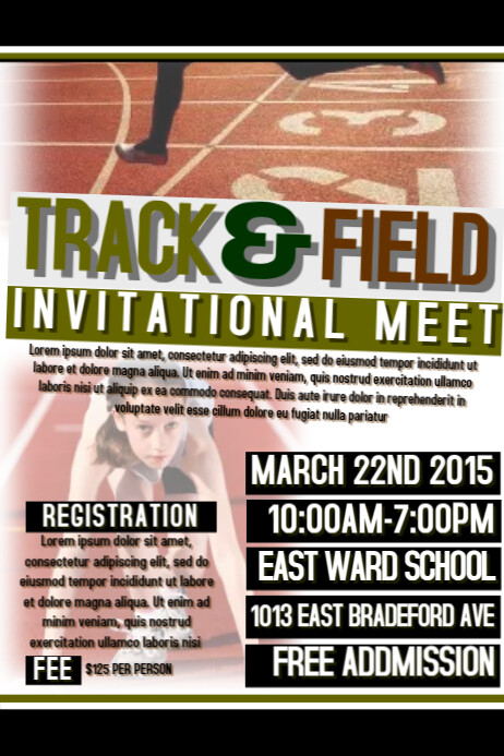 Copy of Track and Field | PosterMyWall