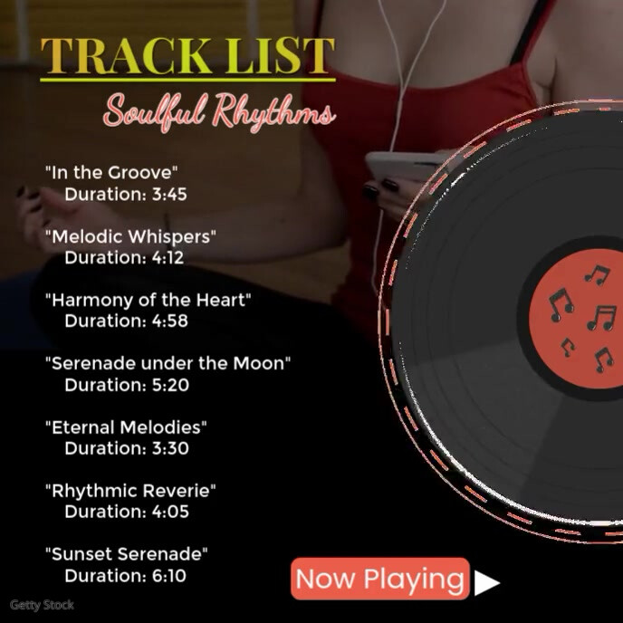 Beagle Tracklist Album Track List Album Covers Template | PosterMyWall