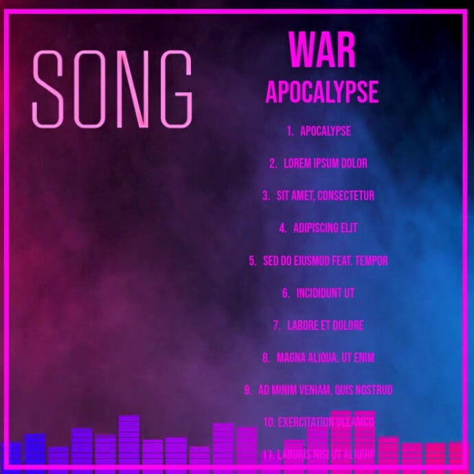 Copy of Track List Template | PosterMyWall