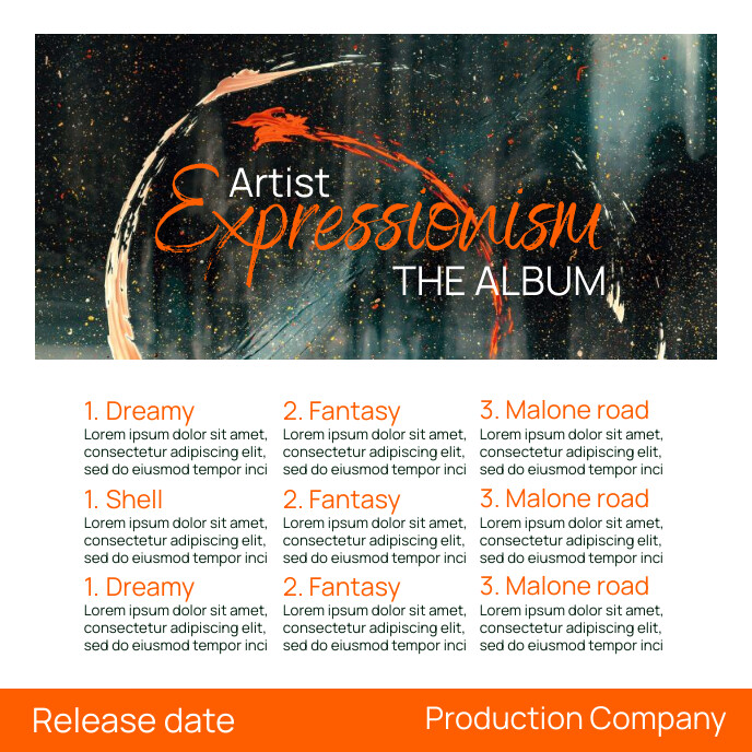 Tracklist Template | PosterMyWall