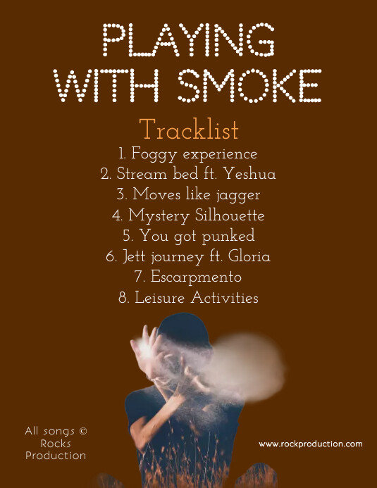 Tracklist Flyer (US Letter) template