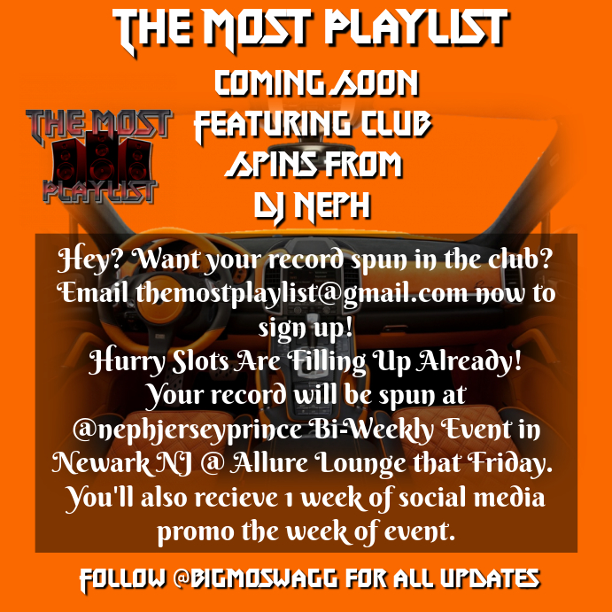 Tracklist Promo Instagram Post template