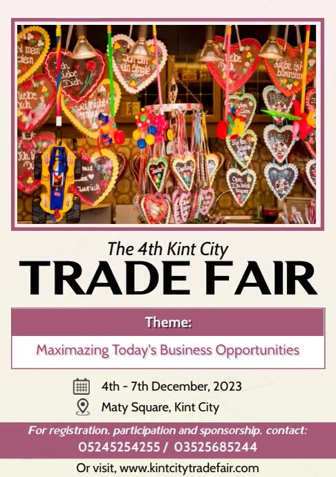 On Trade Ad Example Trade fair ad Template | PosterMyWall