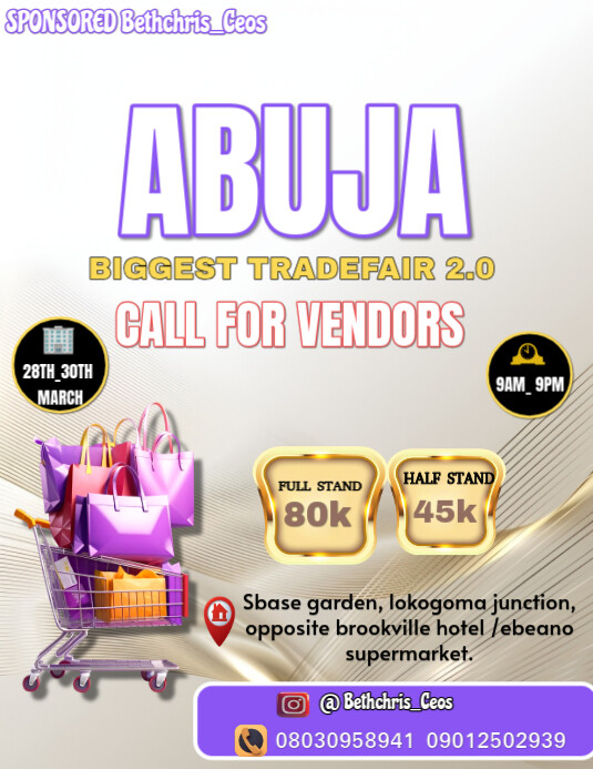Trade fair Flyer (US Letter) template