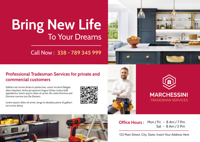 Copy of Tradesman advertising services template postc | PosterMyWall