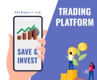 Trading Platform Rectángulo Mediano template