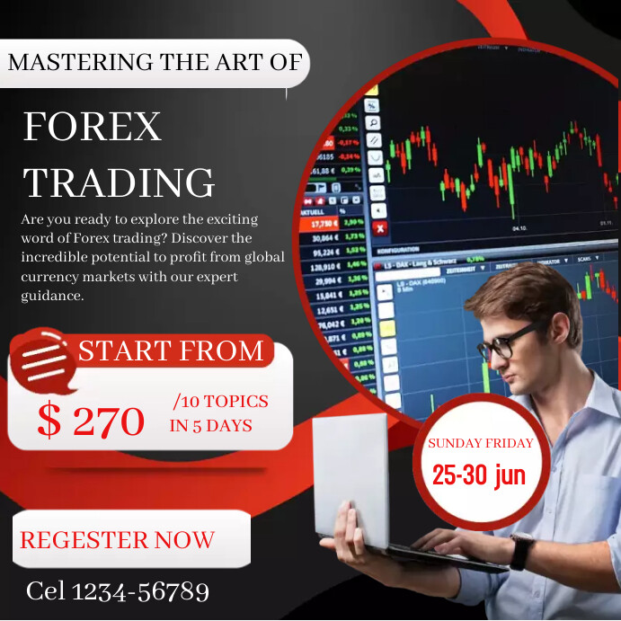 Trading refrel programing Instagram Post template