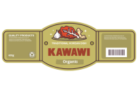 Traditional Asian Food Packaging Template Label